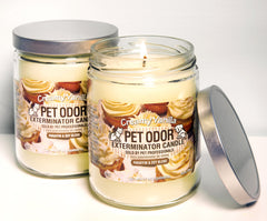 Specialty Pet Products Odor Exterminator Candle uses enzymes to target odors during burn.