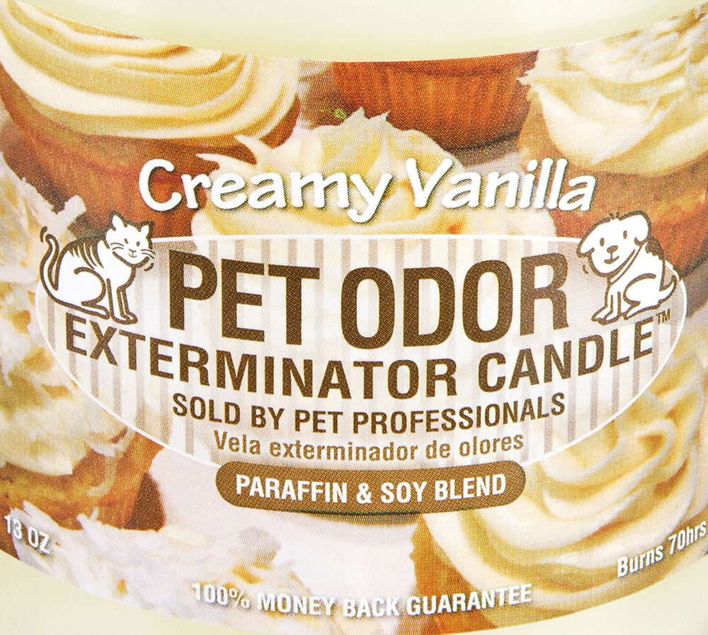 Specialty Pet Products Odor Exterminator Candle suited for pet spaces and rooms.
