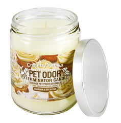 Specialty Pet Products Odor Exterminator Candle two-pack extends coverage across areas.