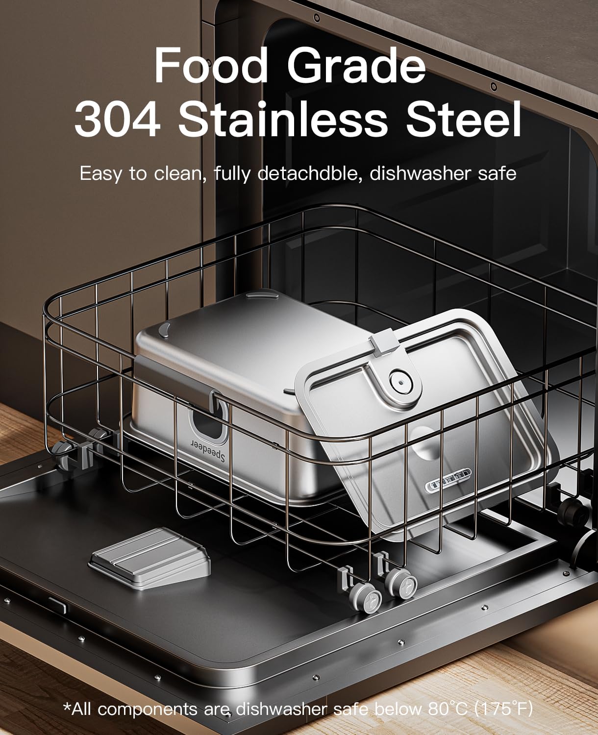 Easy assembly with dishwasher-safe parts for quick upkeep.