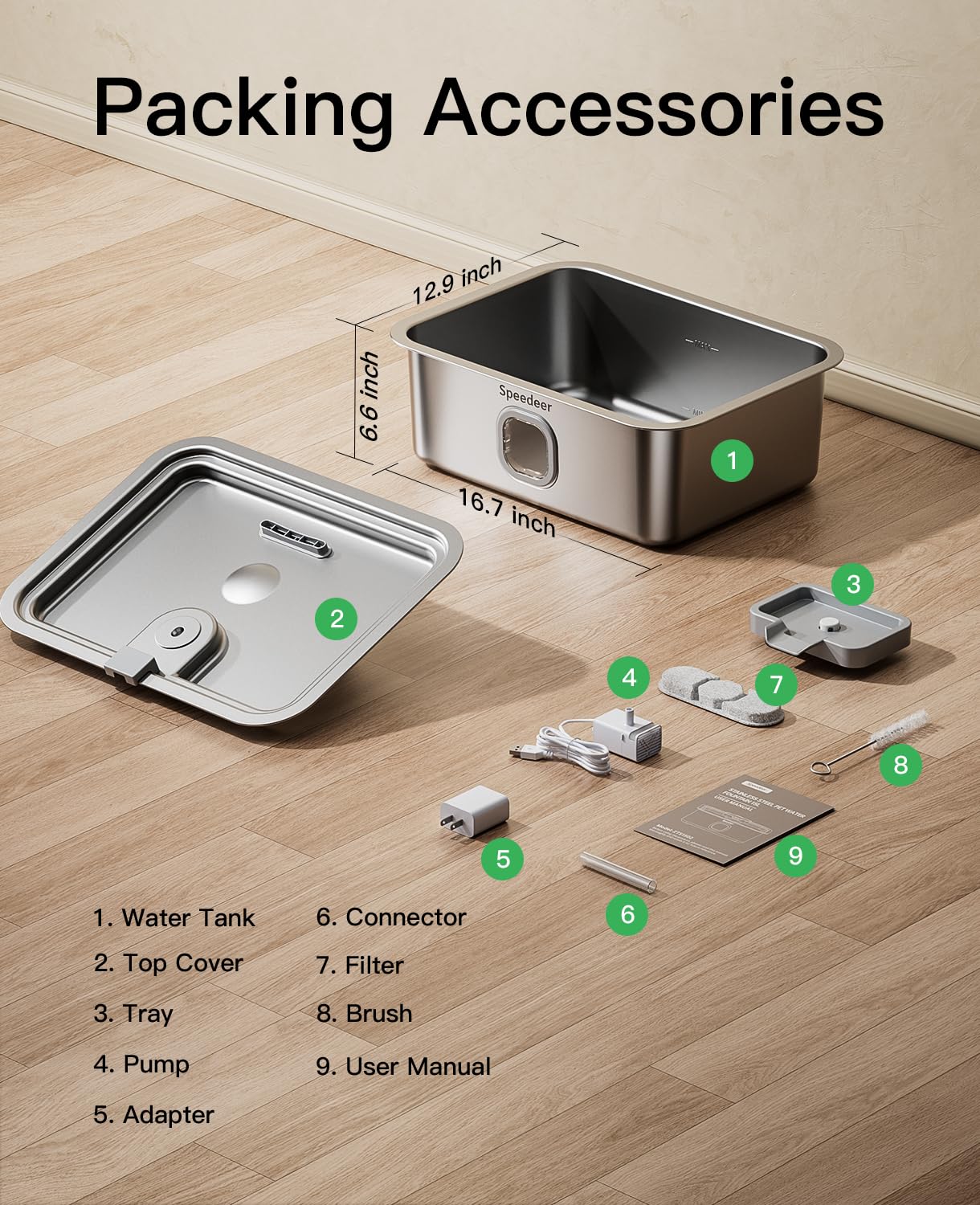 Large-pet hydration solution suitable for multiple dogs and pets.