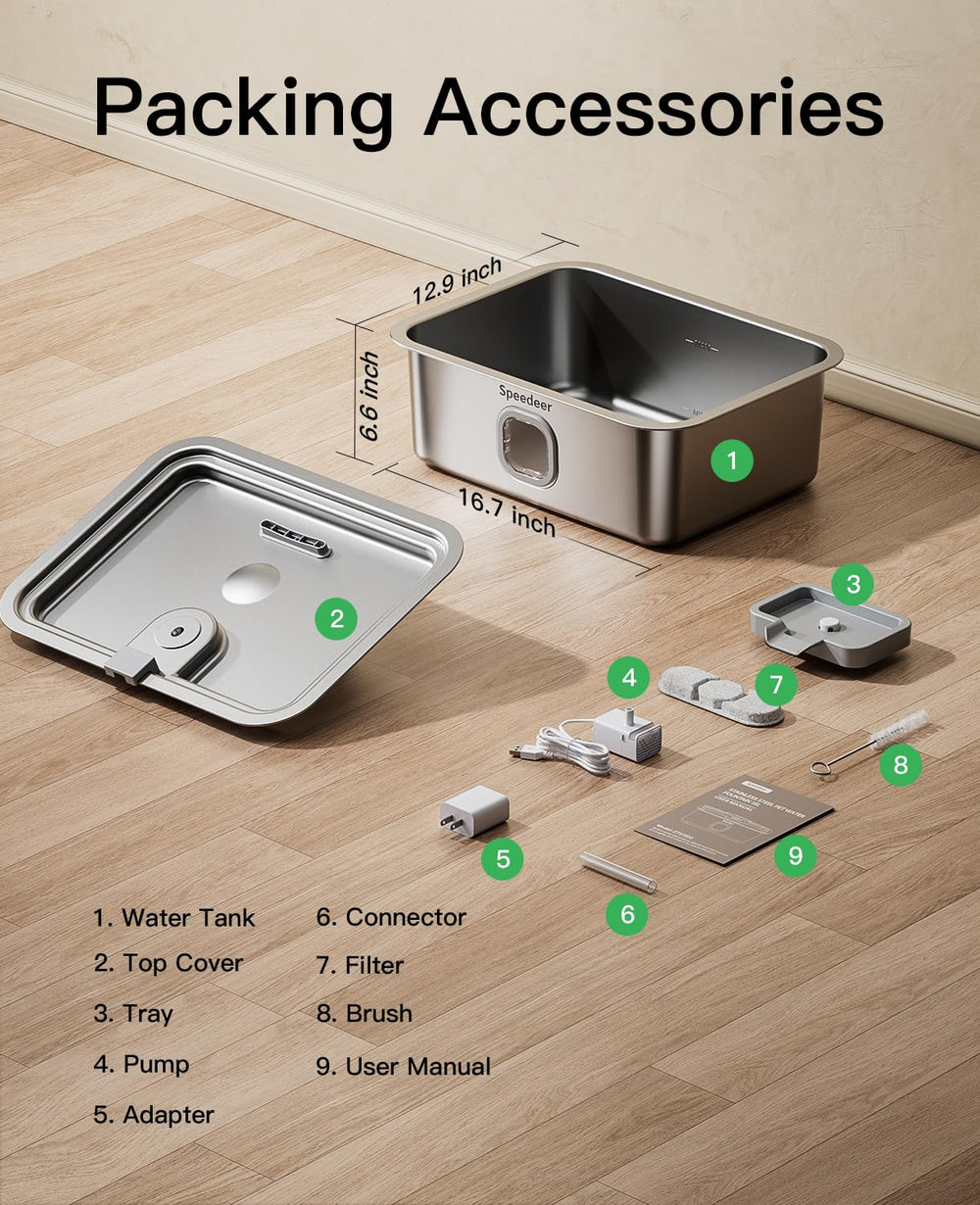 Large-pet hydration solution suitable for multiple dogs and pets.