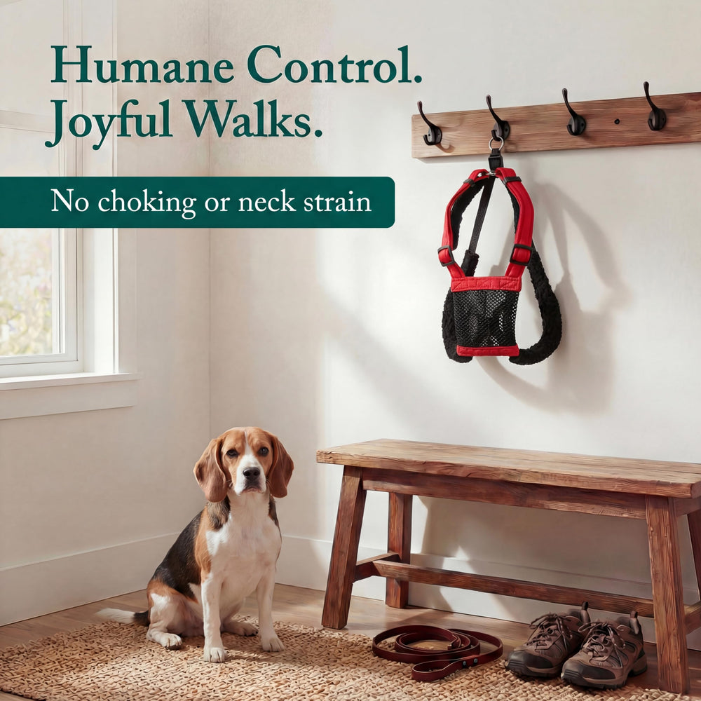 Sporn No Pull Harness padded sleeves reduce rubbing for lasting comfort.