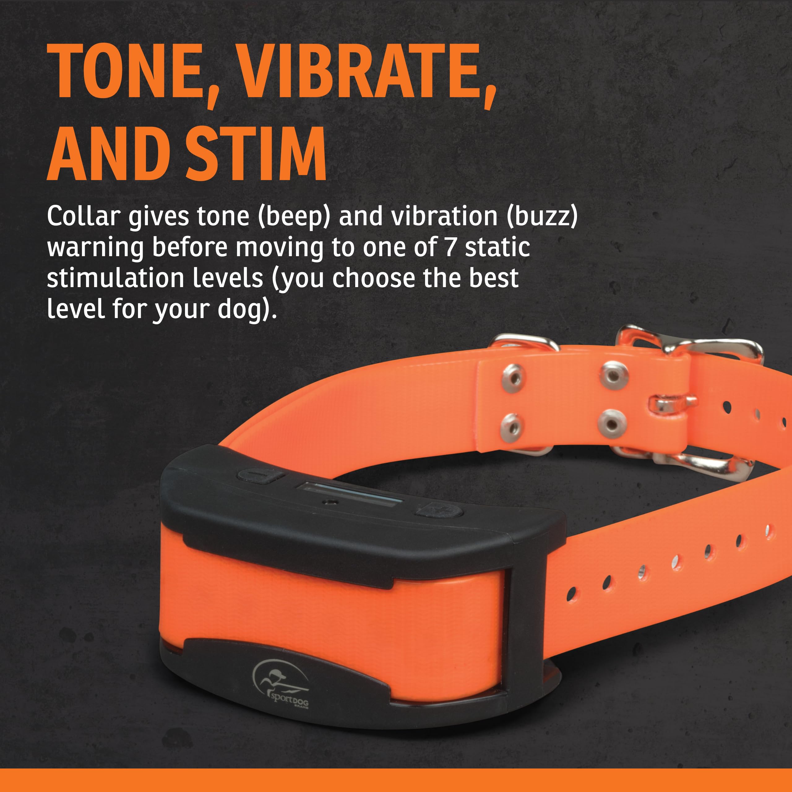SportDOG containment mode with warning tone and vibrations cueing boundary awareness