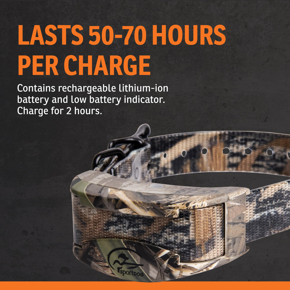 SportDOG WetlandHunter 425X rechargeable battery supports long sessions.