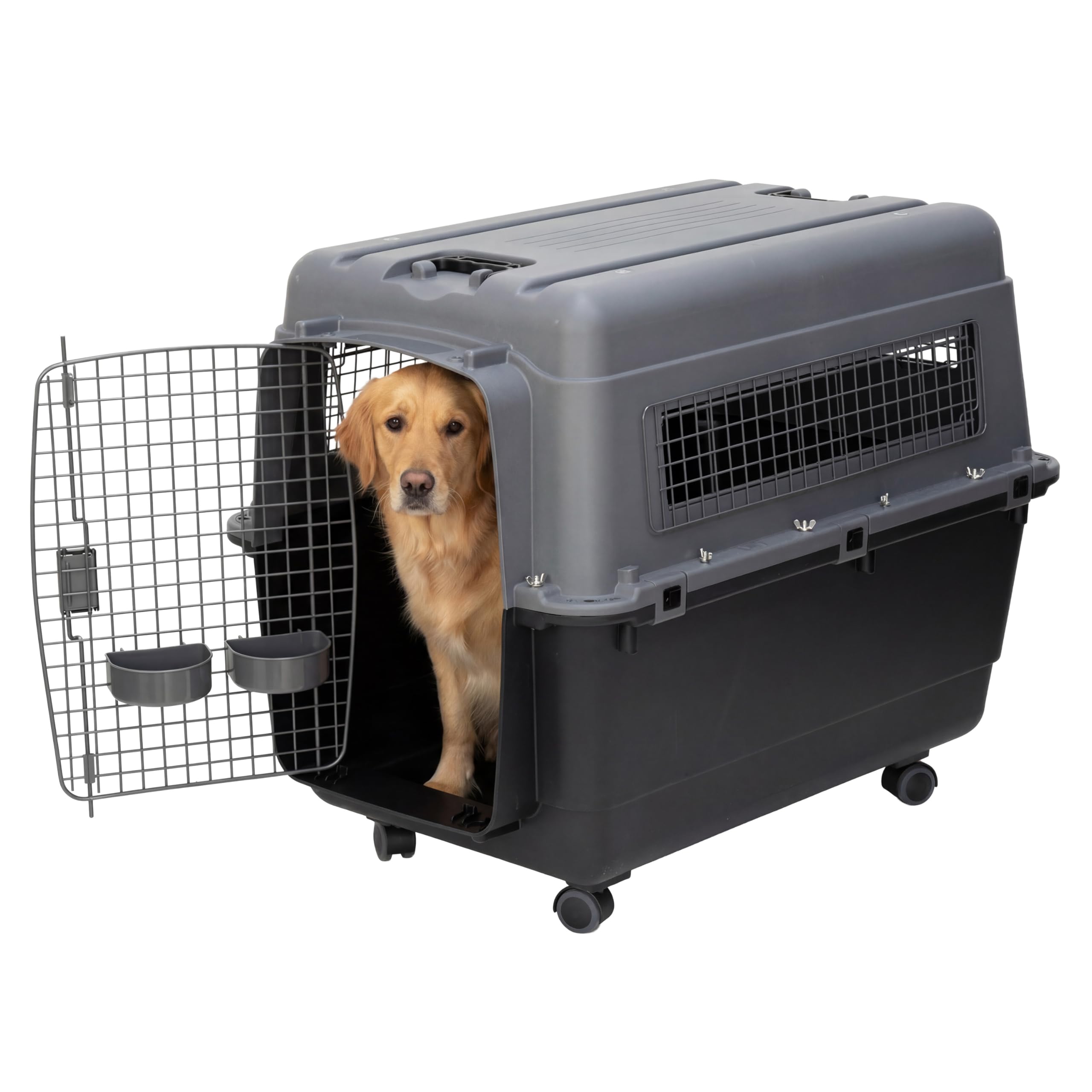 SportPet airline-compliant kennel exterior shows durable travel crate for airlines