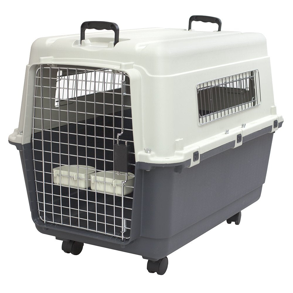 SportPet airline travel kennel with wheels for smooth airport transport