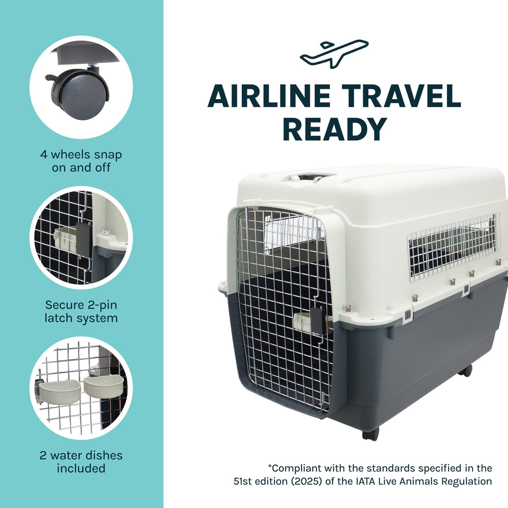 Top carry handle on SportPet kennel for easy lifting