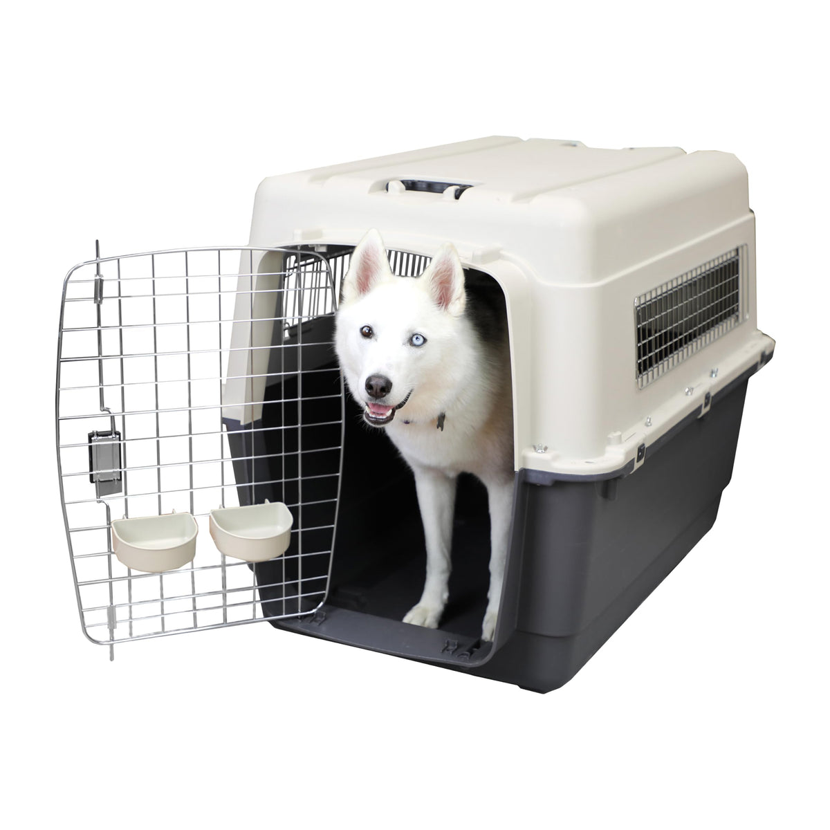 SportPet Designs XXL airline kennel front view for safe travel