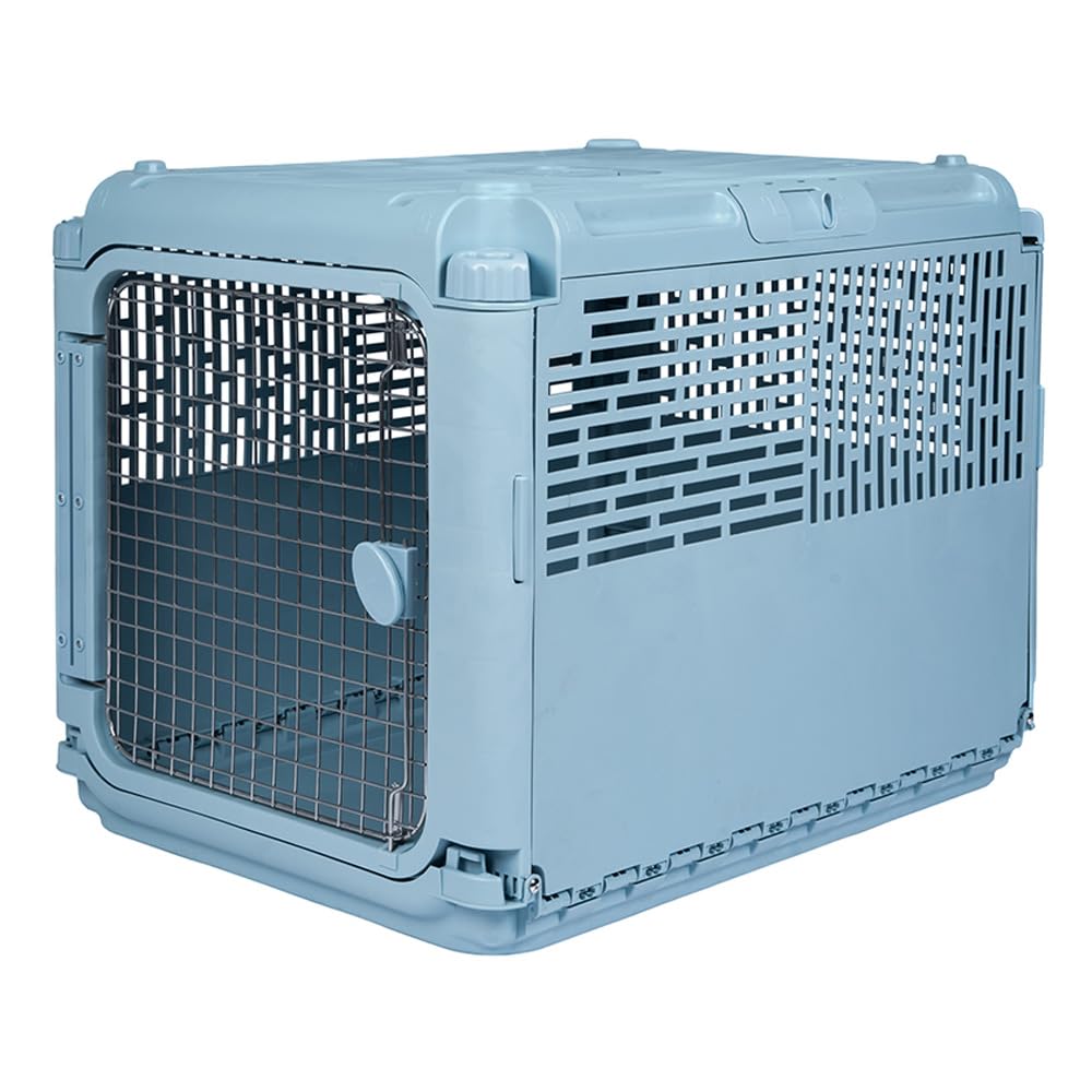 SportPet Designs collapsible kennel folded flat for easy storage.