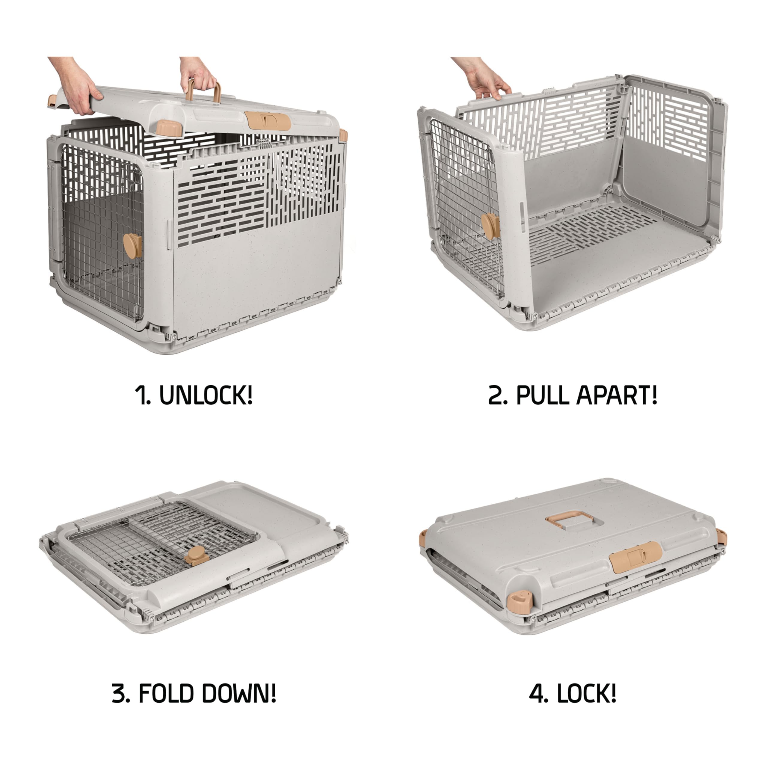 SportPet Designs kennel used indoors and outdoors for pets up to 50 lbs.