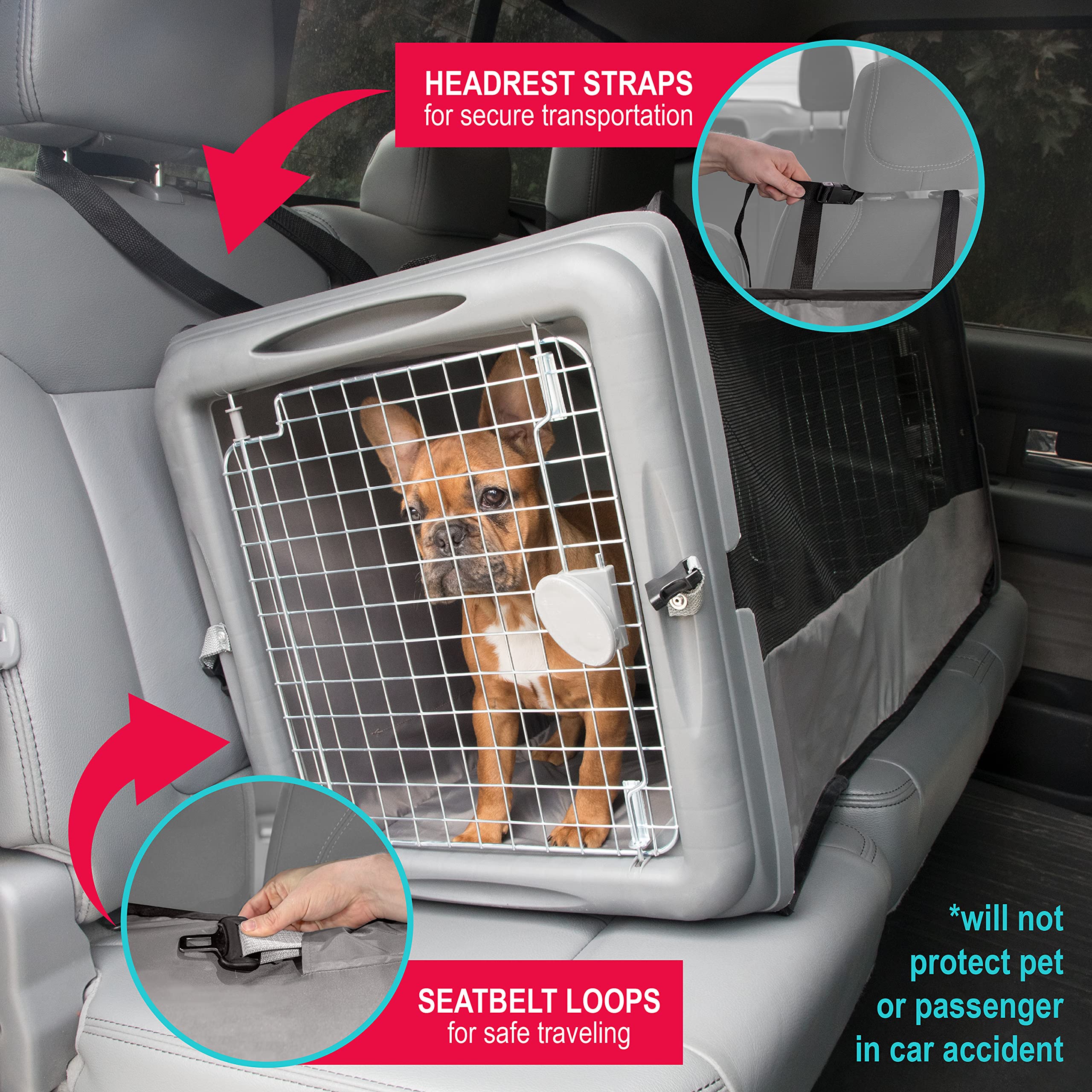 SportPet portable cat cage side view showing side access and airflow.
