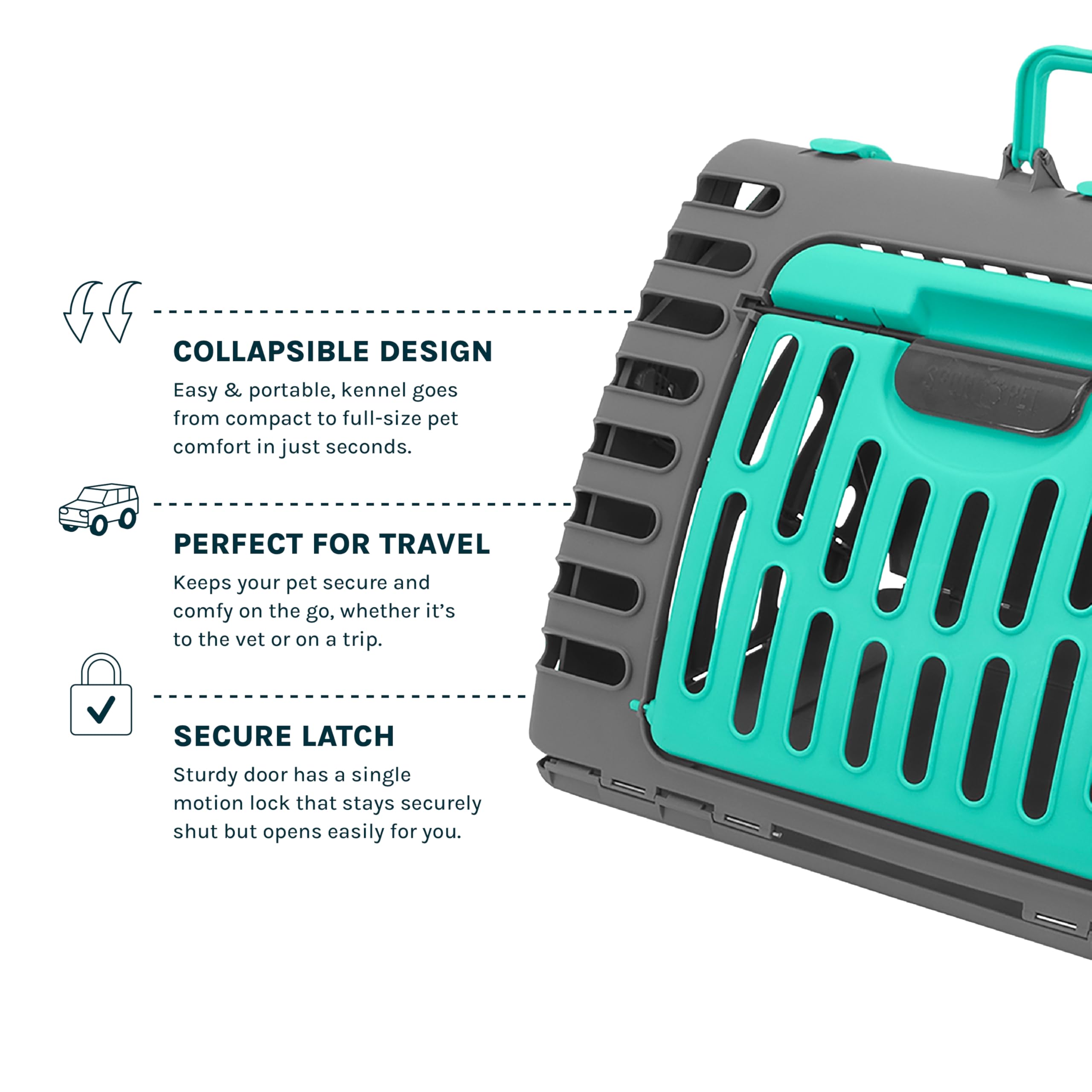 SportPet Designs fold-flat storage enables compact home organization.