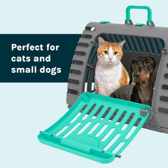 SportPet Designs teal door detail highlights secure transport.
