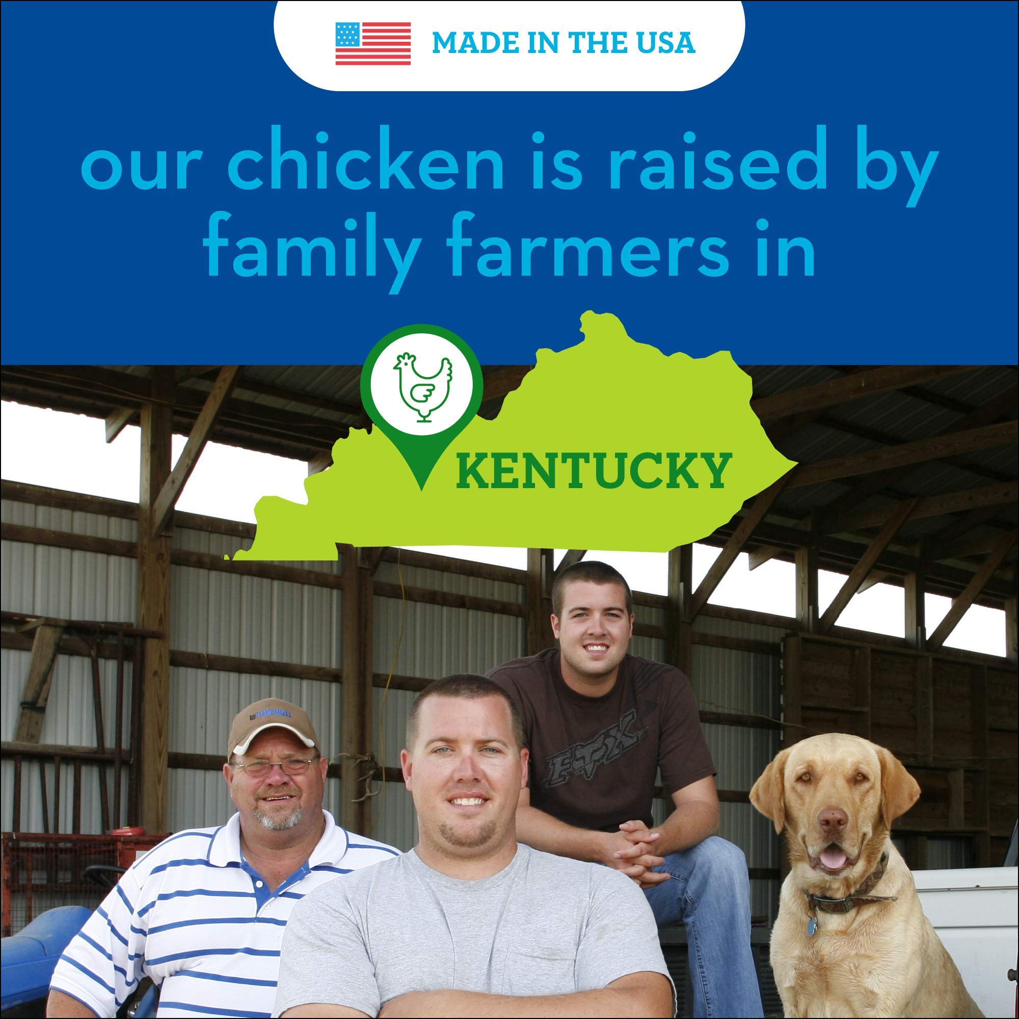 Spot Farms USA kitchen label reflects USDA standards and human-grade ingredients.