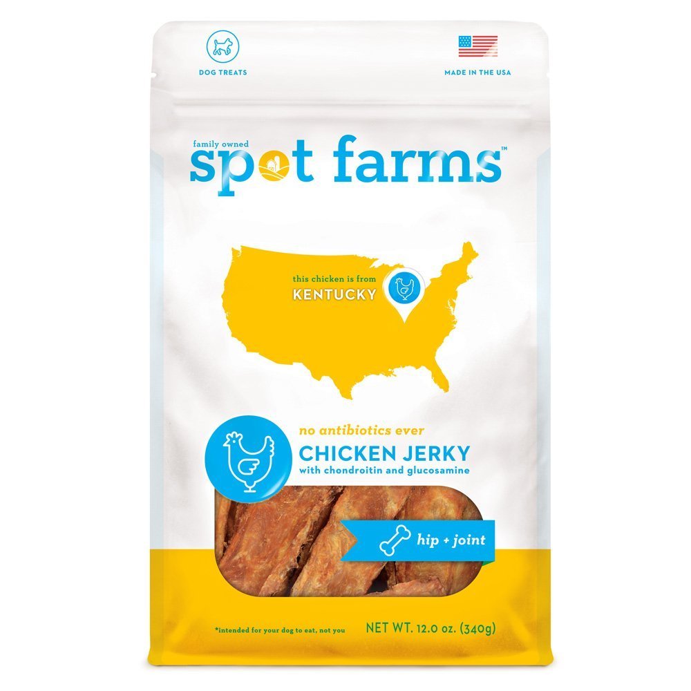 Spot Farms chicken jerky for hip and joint support for dogs