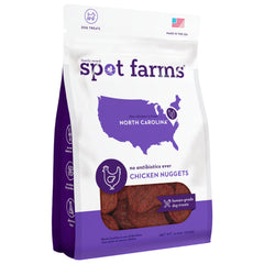 Spot Farms Chicken Nuggets bag showing real chicken for healthy training rewards.