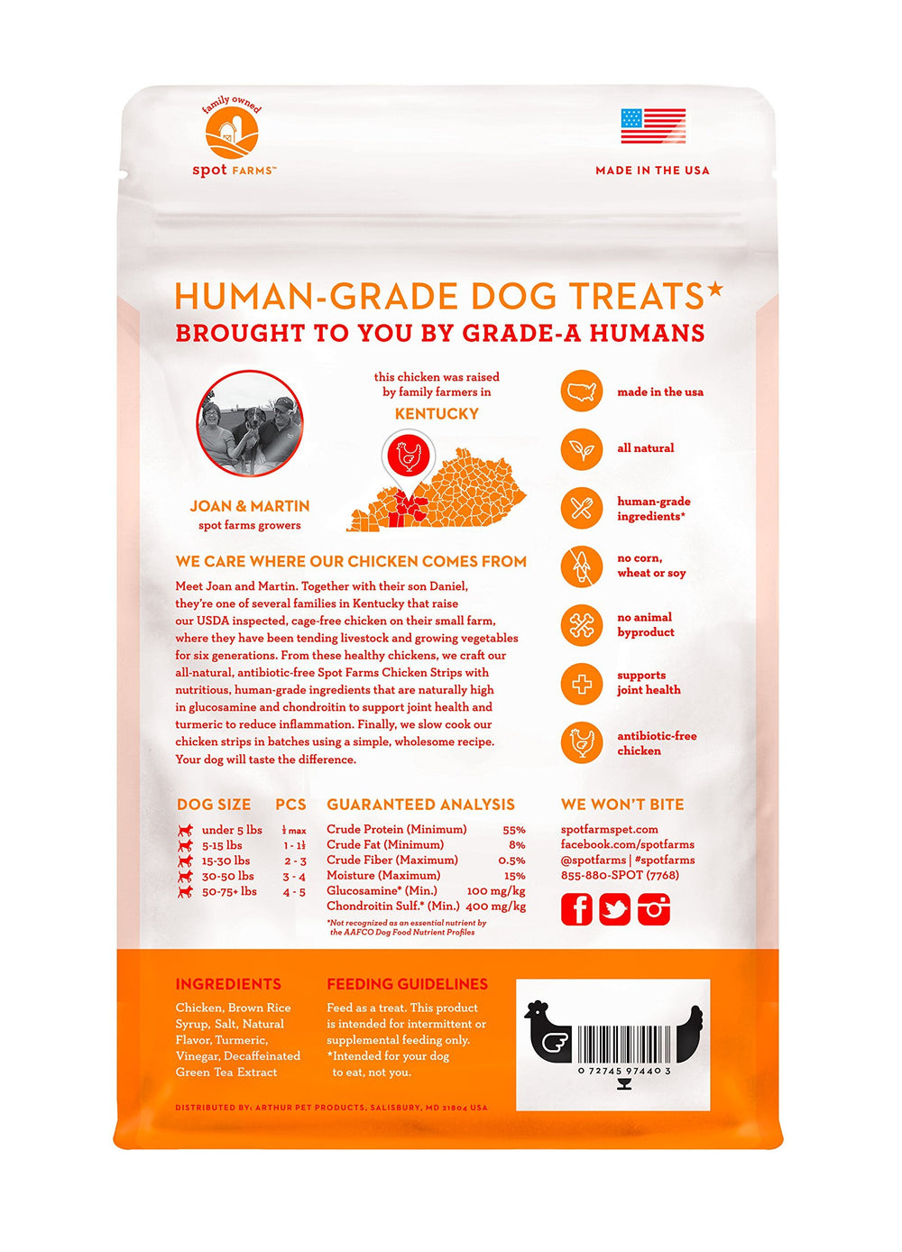 Spot Farms grain-free, glycerin-free treats for allergy-conscious dogs