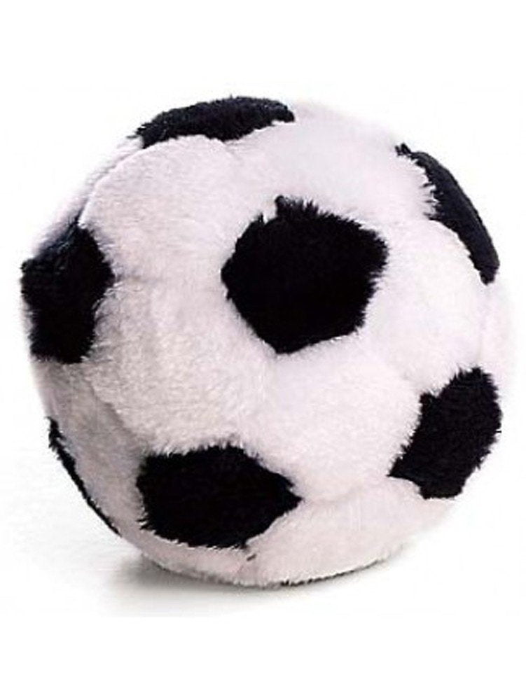 SPOT plush soccerball dog toy, 4.5-inch, ideal for fetch with small breeds.