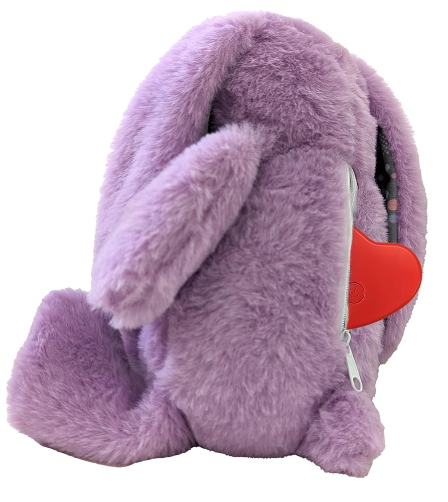 Heartbeat module of SPOT Soothers Heartbeat Bunny provides comforting rhythm for puppies.
