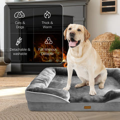 Spotted Play four-sided bolster bed highlighting snug, secure cuddle space.