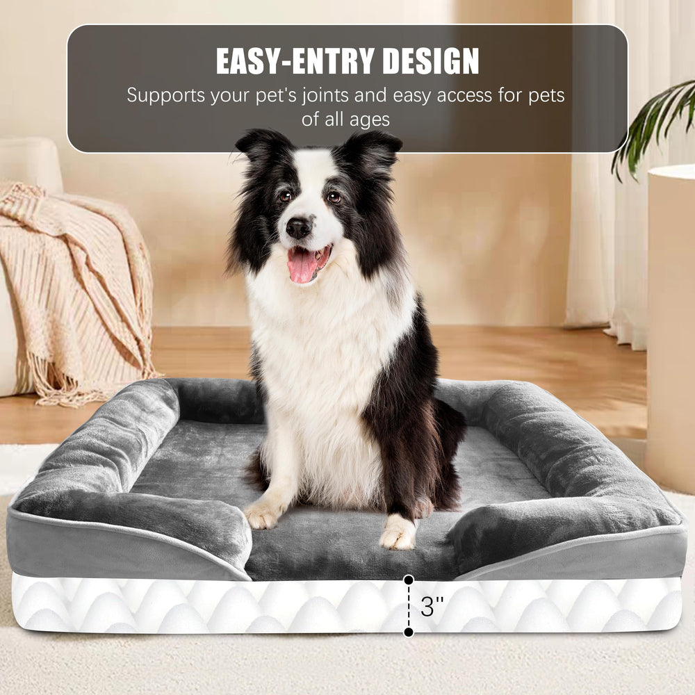 Spotted Play non slip bottom keeps the bed steady on slick floors.