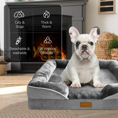 Spotted Play bed bolster detail highlights plush head and neck support