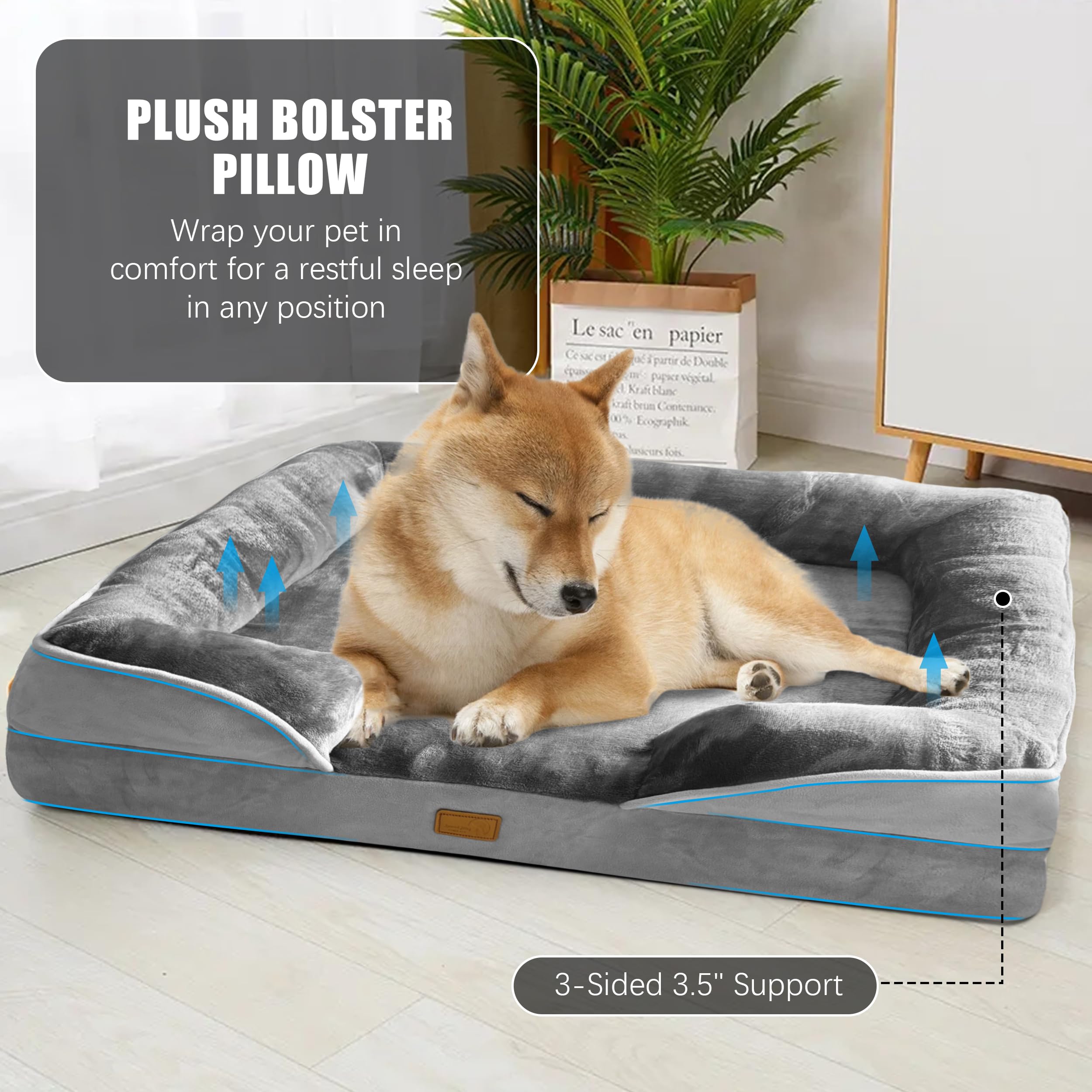 Spotted Play waterproof liner protecting the foam from spills.