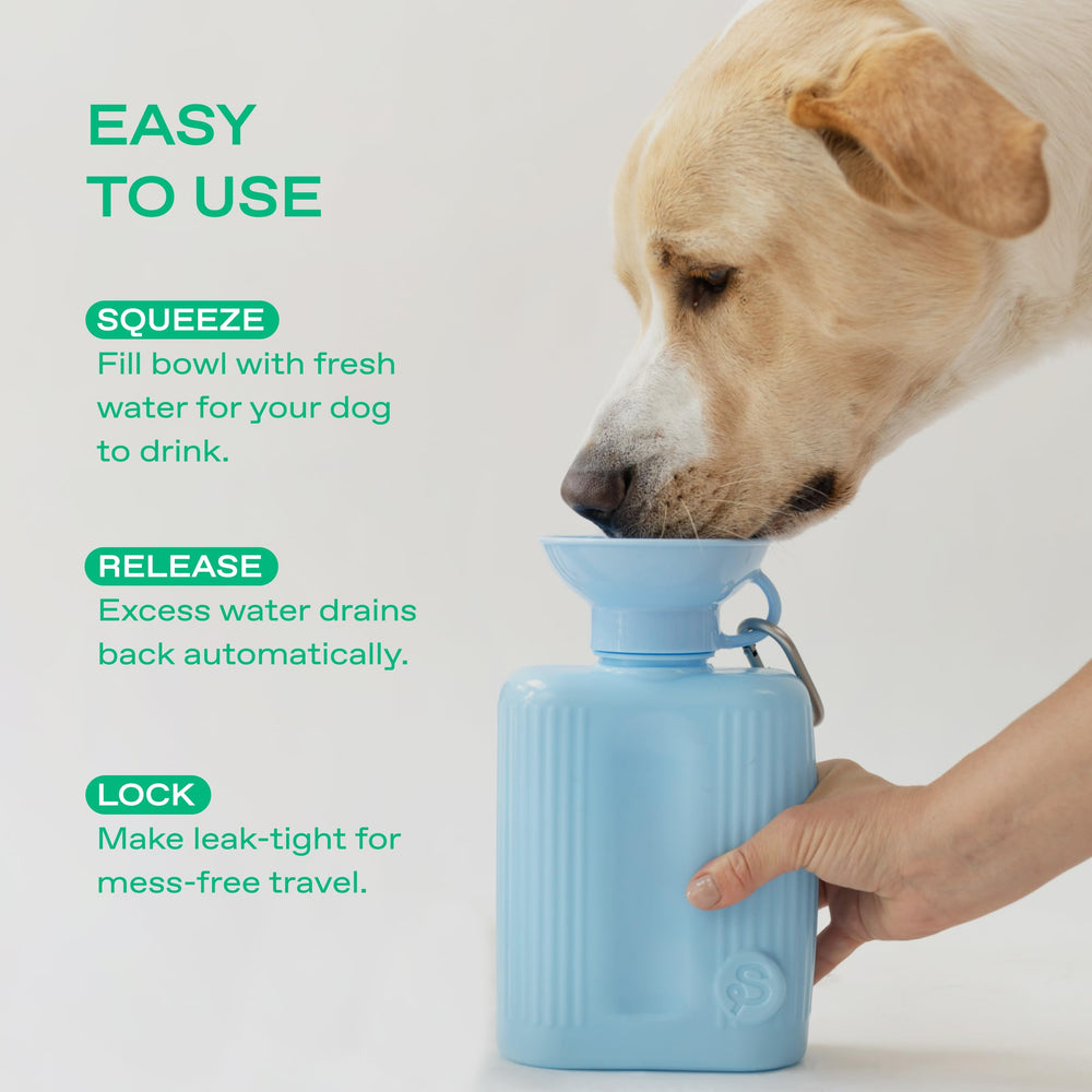 Springer BPA-free bottle keeps pet water safe and clean