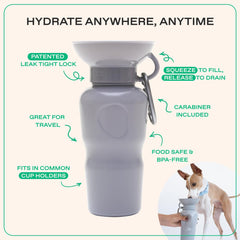 Springer leak-proof design preventing spills during travel.