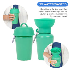 Springer Flip Dog Water Bottle folded-bowl: compact bowl for travel-ready hydration