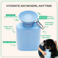 Springer one-hand use design enables quick hydration during hikes
