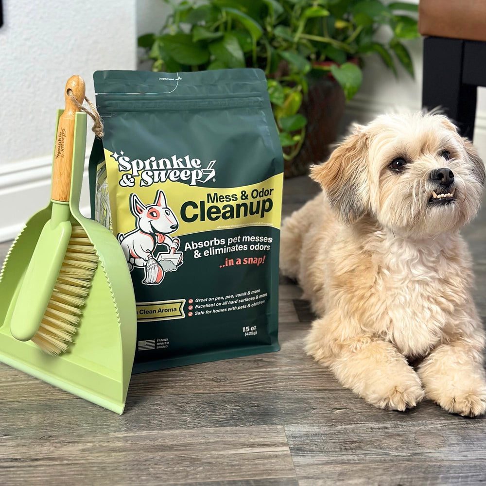Sprinkle & Sweep bamboo mint lime aroma enhances room freshness after use.