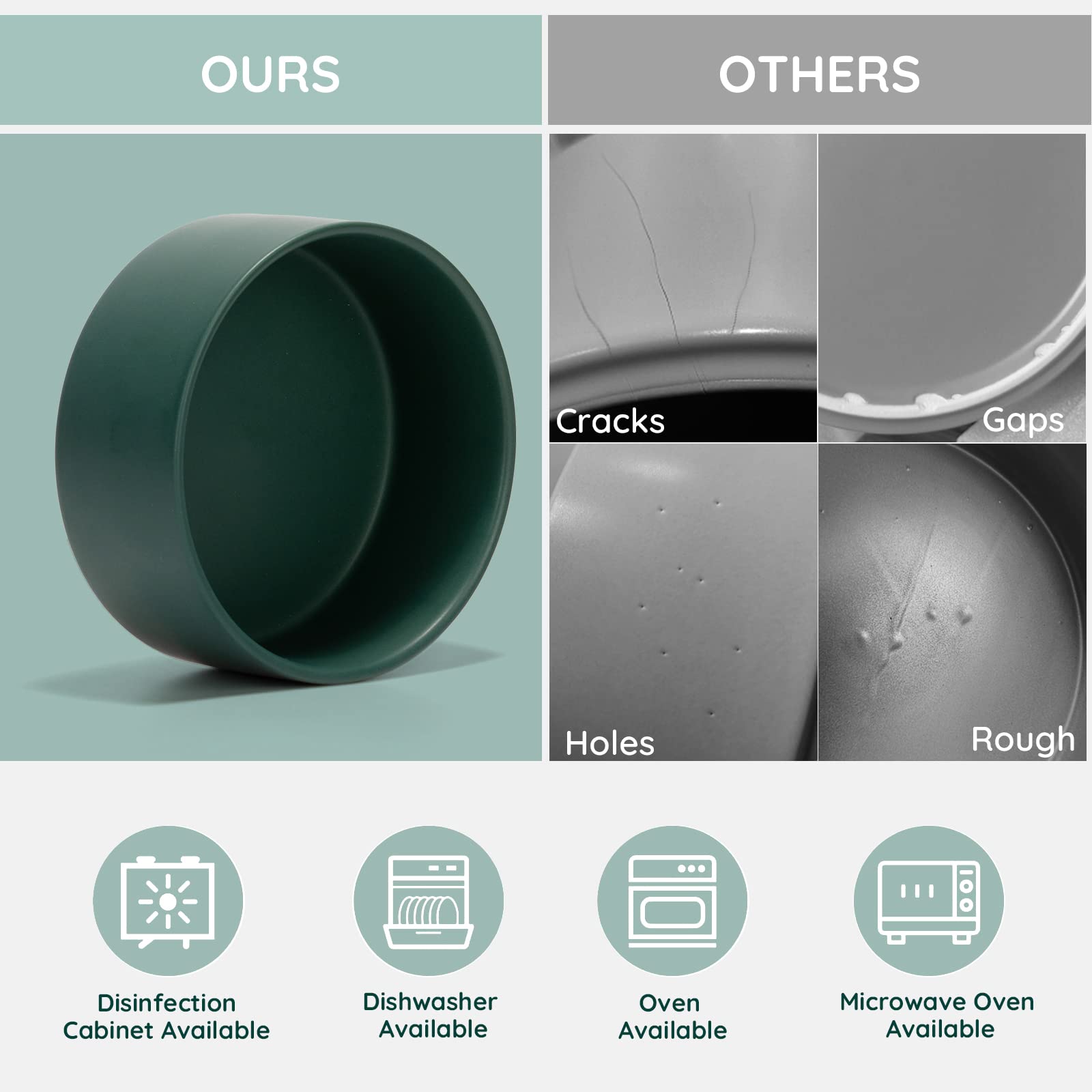 SPUNKYJUNKY lead-free ceramic bowls for safe dining