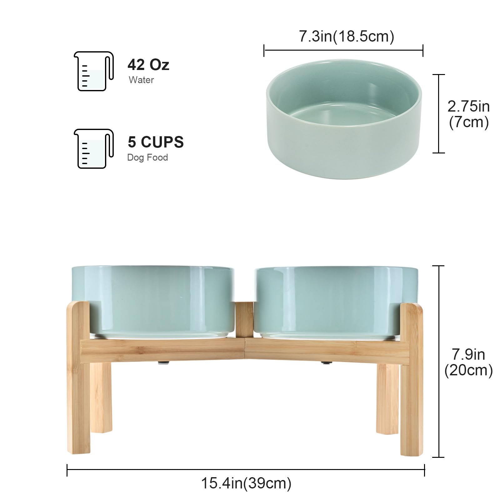 SPUNKYJUNKY bamboo stand non-slip design enhances stable feeding.