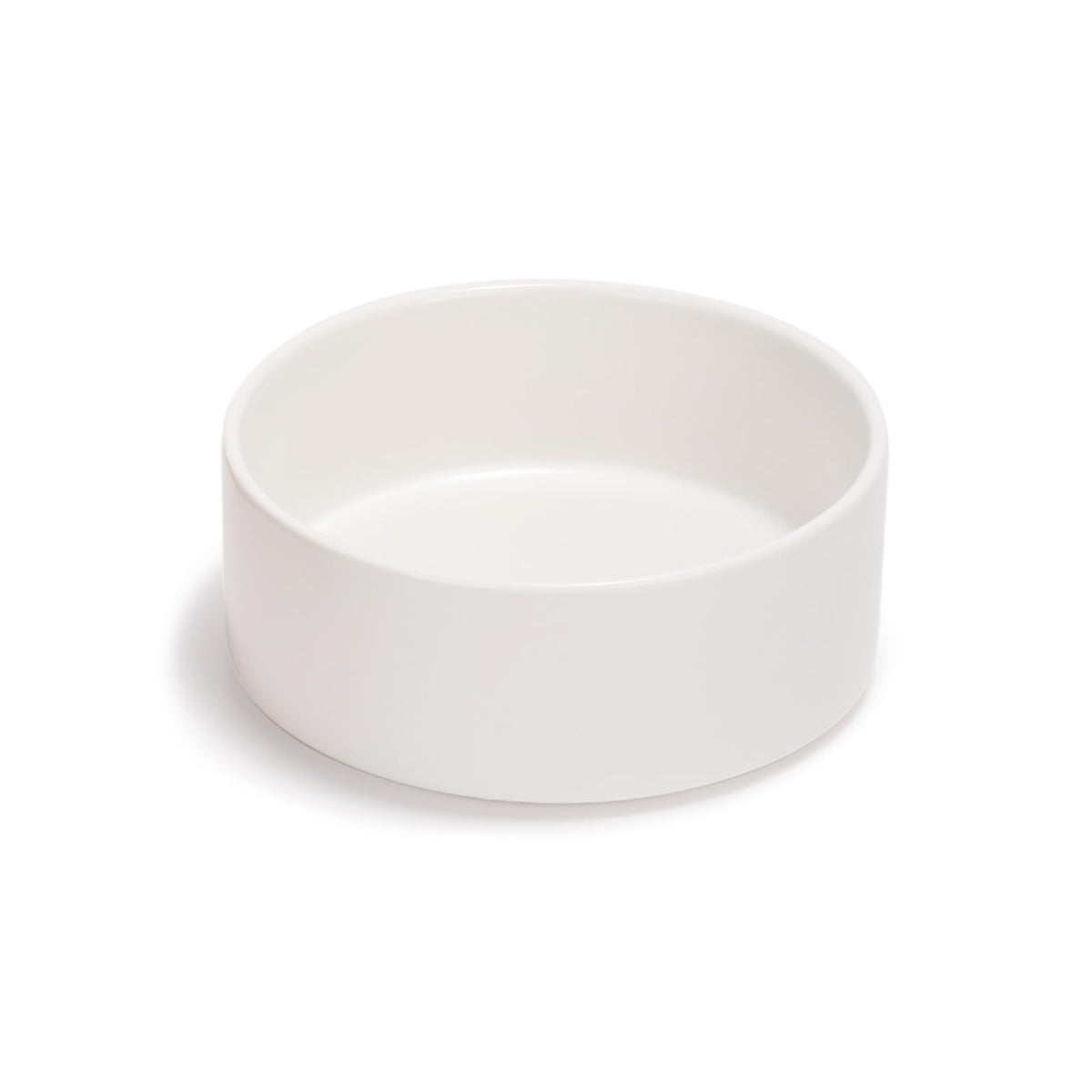 SPUNKYJUNKY ceramic dog and cat bowl front view showing stable design for meals