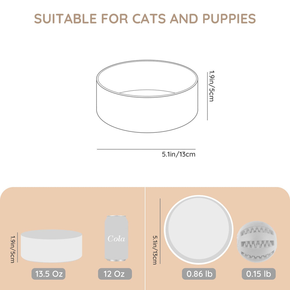 SPUNKYJUNKY ceramic bowl side view highlighting weight for steady meals
