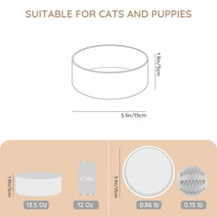 SPUNKYJUNKY ceramic bowl side view highlighting weight for steady meals