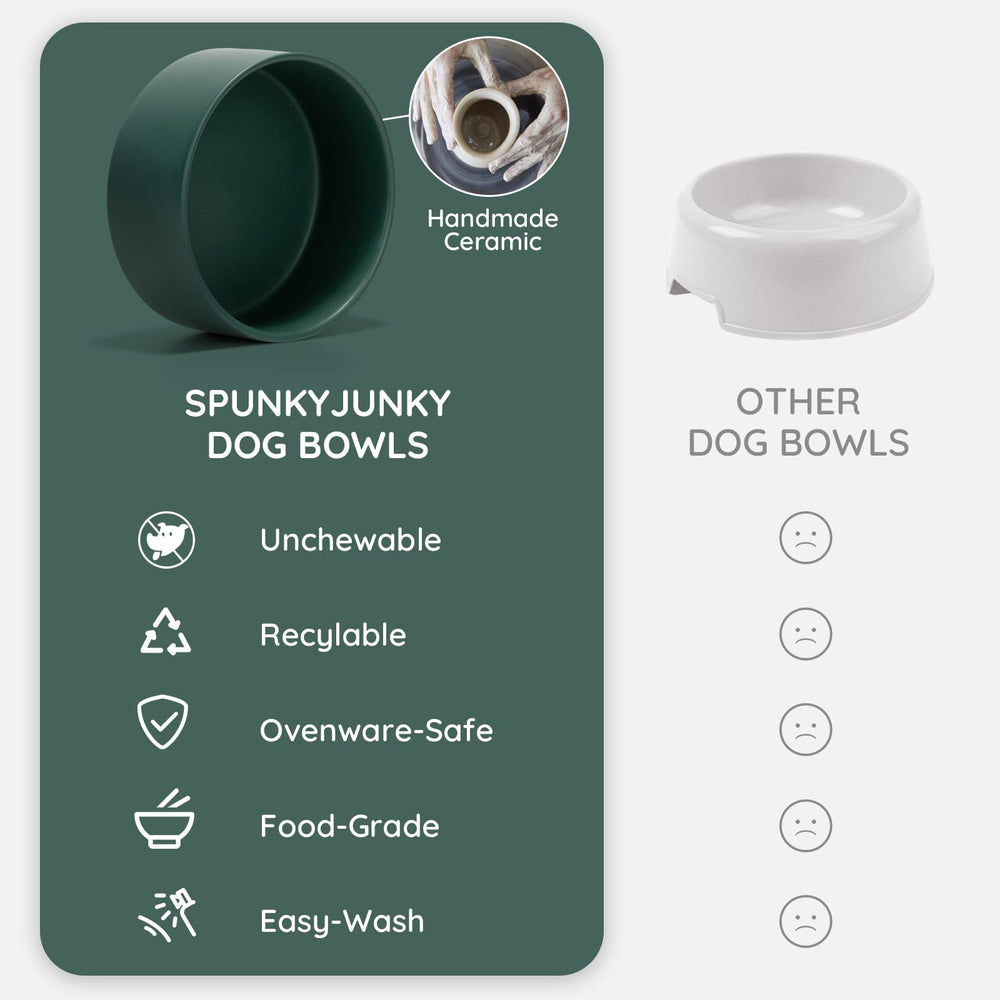 SPUNKYJUNKY ceramic bowl with 850 ml capacity designed for varied meals.