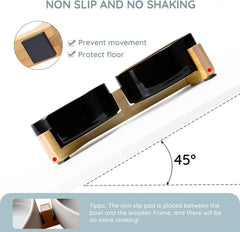 SPUNKYJUNKY double-bowl design keeps food and water separated