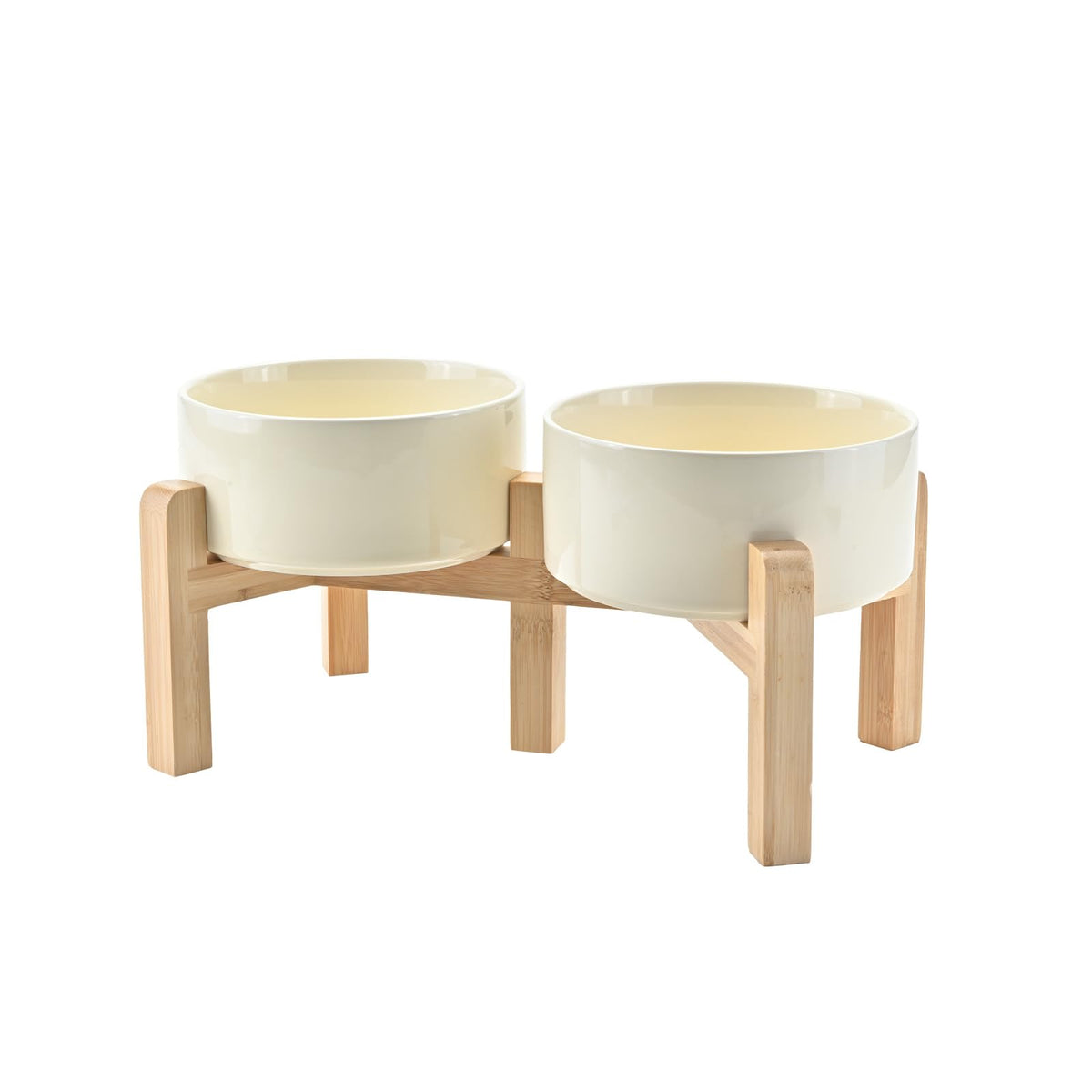 SPUNKYJUNKY elevated bowl ceramic 6-1 inch offering stable meals