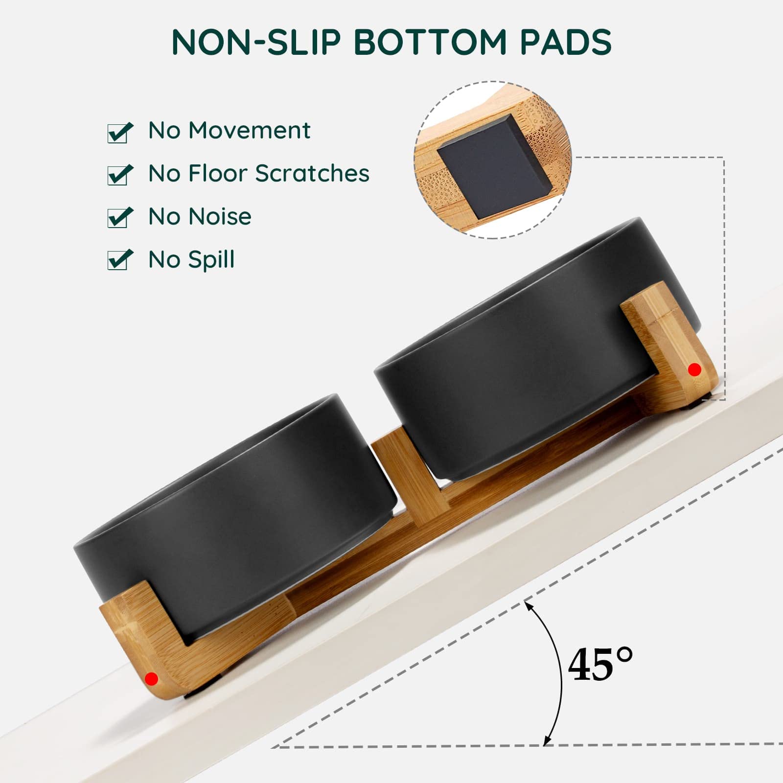 SPUNKYJUNKY ergonomic height supports comfortable dining for pets