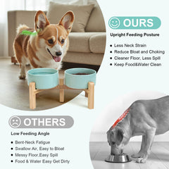 SPUNKYJUNKY non-slip pad on stand helps bowls stay steady during meals