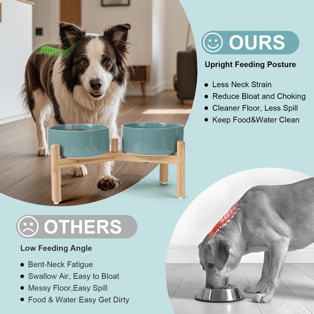 SPUNKYJUNKY non-slip pads keep the bowl steady during meals.