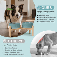 SPUNKYJUNKY non-slip pads keep the bowl steady during meals.