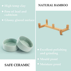SpunkyJunky wooden stand with non-slip base ensures stable feeding.