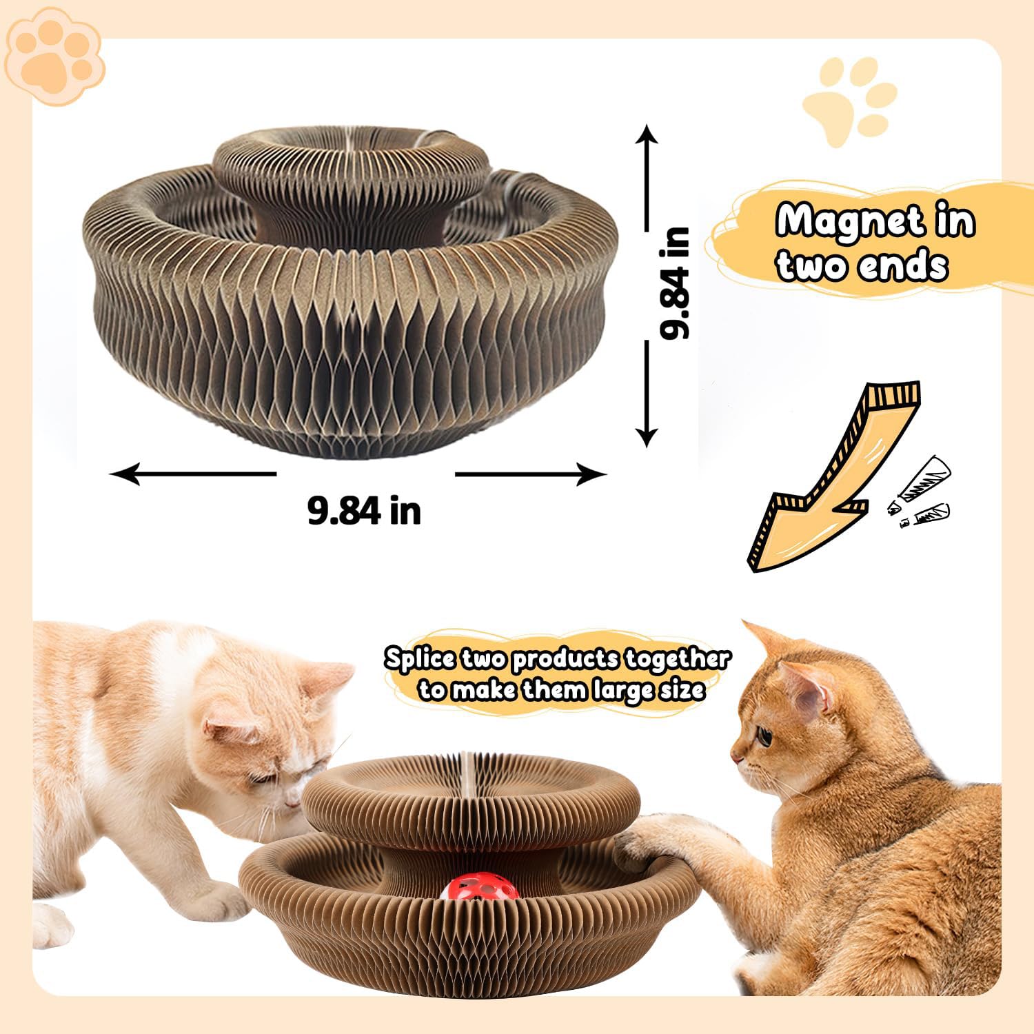 SpyxCam dual scratchers connectable setup for multi-cat homes.