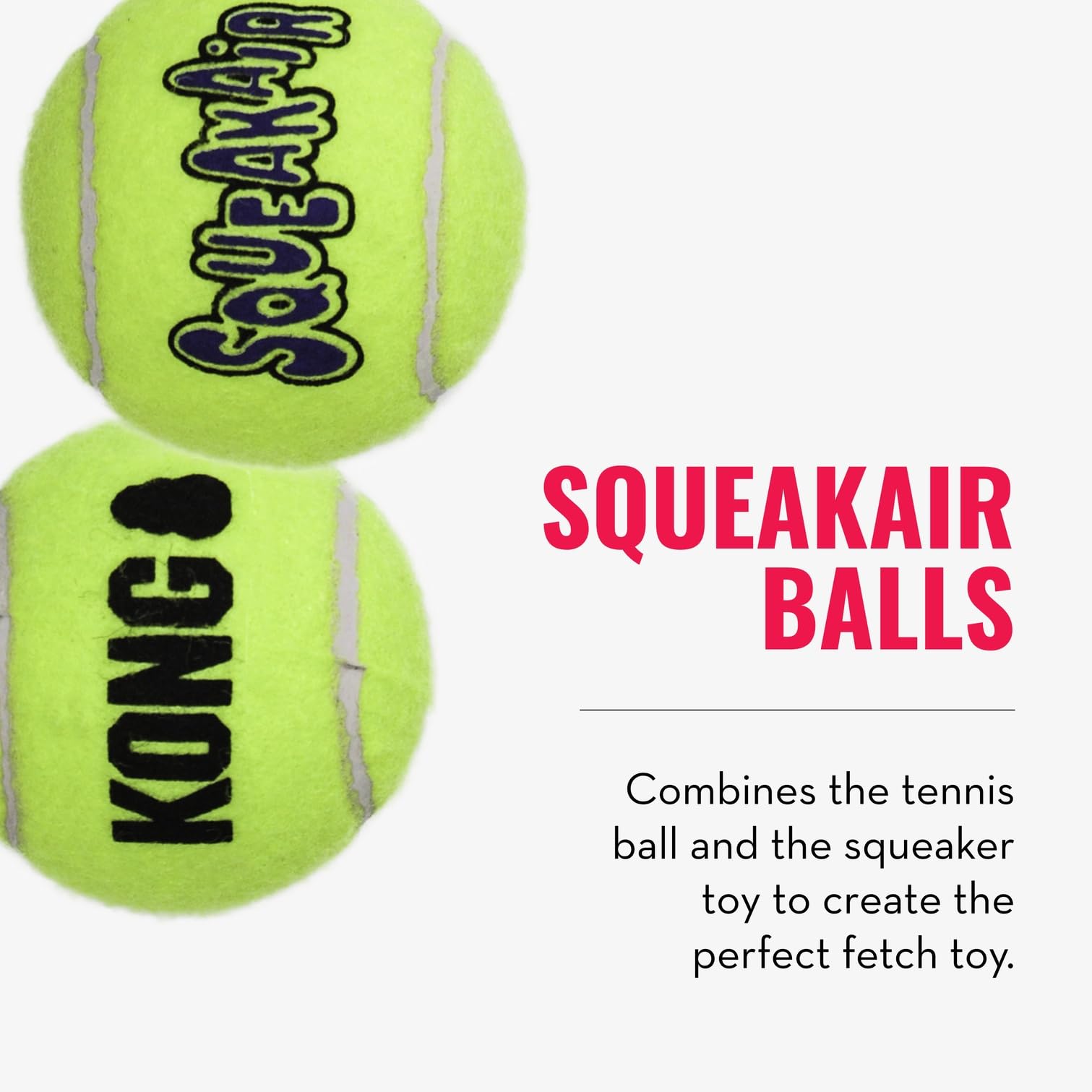 KONG SqueakAir ball 3 ready for outdoor fetch and play.