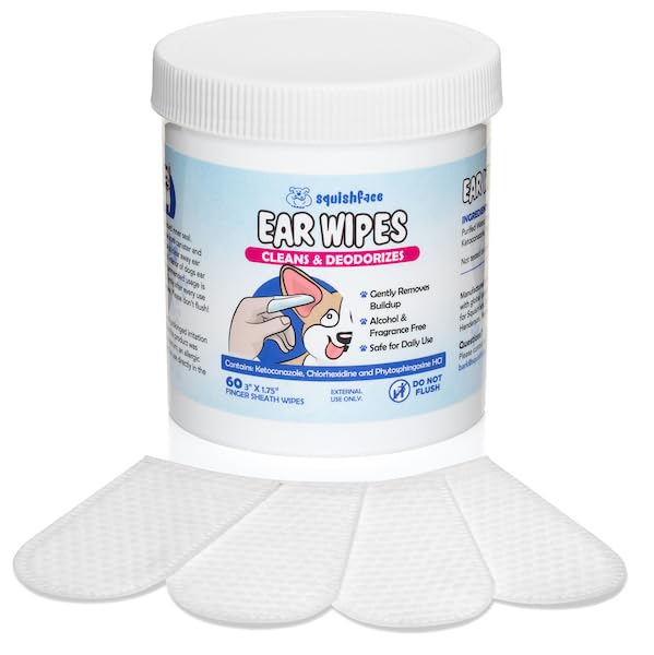 Squishface 60-count pack supports convenient routine cleaning.