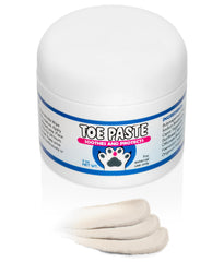 Squishface Toe Paste applied to dog paw for daily maintenance